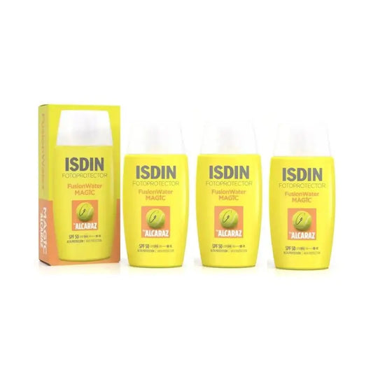 Isdin Fusion Water Magic -aurinkovoide, By Alcaraz, SPF 50, 3 x 50 ml