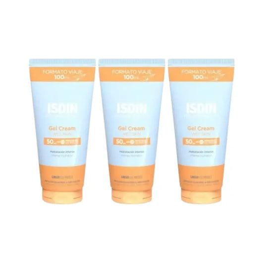 Isdin Fotoprotector Gel Cream SPF 50+ matkakoko, 3 x 100 ml