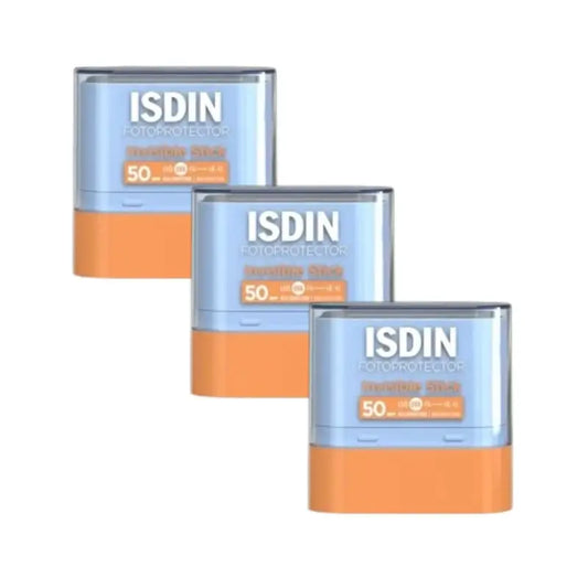Isdin Invisible Stick -aurinkovoide SPF 50+, 3 x 10 g