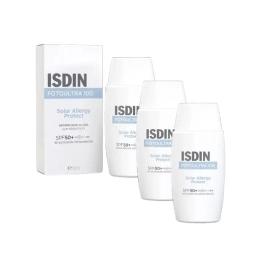 Isdin Fotoultra 100 Solar Allergy Fusion Fluid SPF50+, 3 x 50 ml