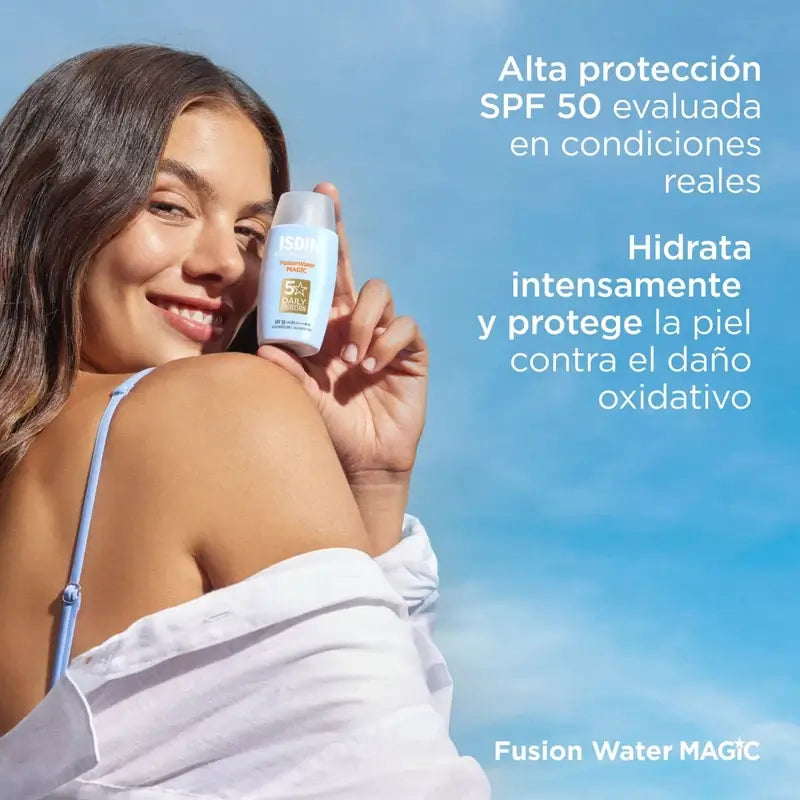 Isdin Fusion Water Magic Solar ja Facial SPF 50+, 2 x 50 ml