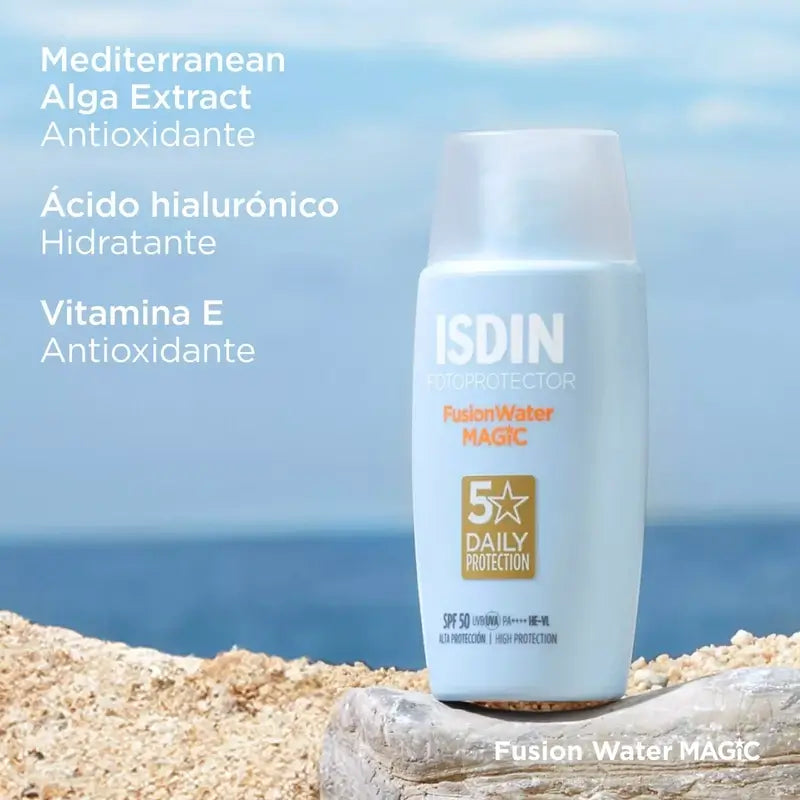 Isdin Fusion Water Magic Solar ja Facial SPF 50+, 2 x 50 ml
