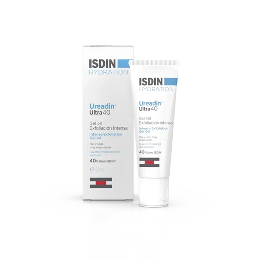 Isdin Hydration Ureadin Ultra 40 -geeliöljy, tehokas kuorinta, 30 ml 