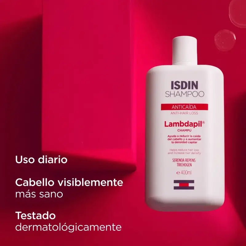 Isdin Lambdapil hiustenlähtöä ehkäisevä shampoo 400 ml