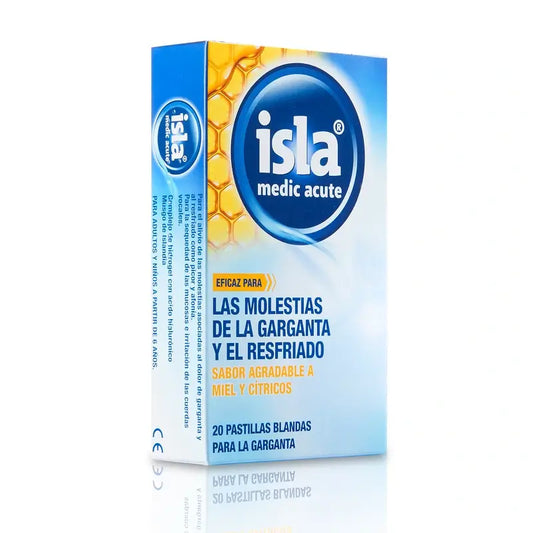 Isla Medic Acute Miel-Cítrico, 20 kappaletta