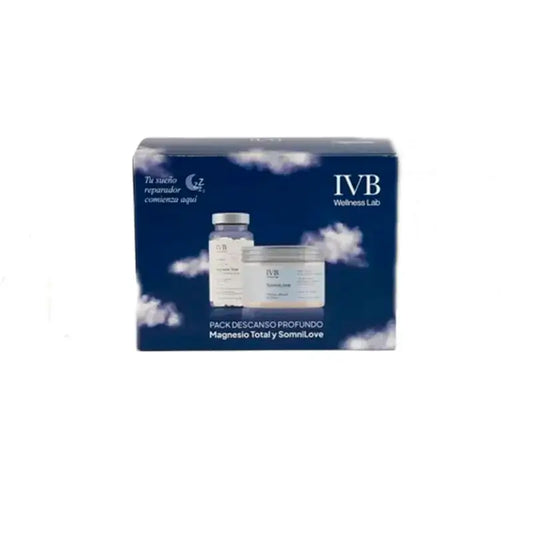 Ivb Wellness Lab -paketti: Syvä lepo, kokonaismagnesium, 60 kapselia + SomniLove, 180 g