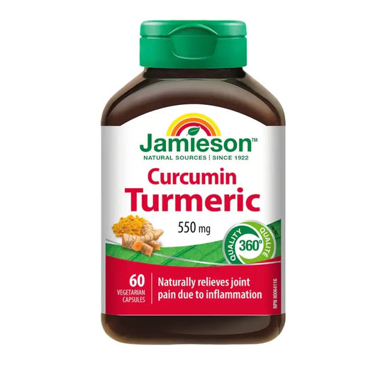 Jamieson Kurkumiini Curcuma 550 mg, 60 kapselia