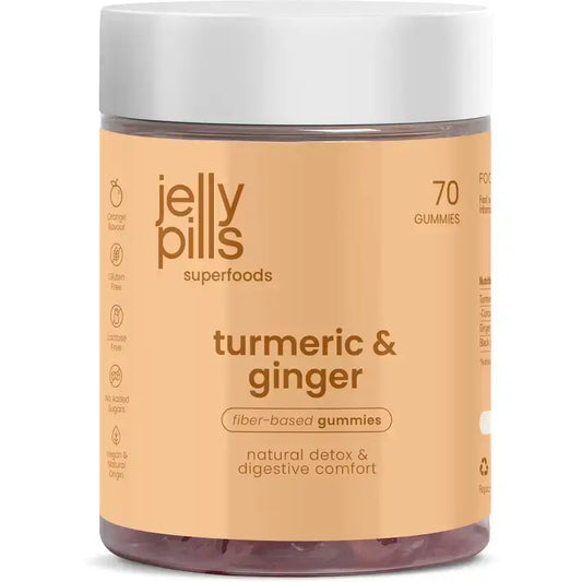 Jelly Pills Curcuma Naranja, 70 karkkia