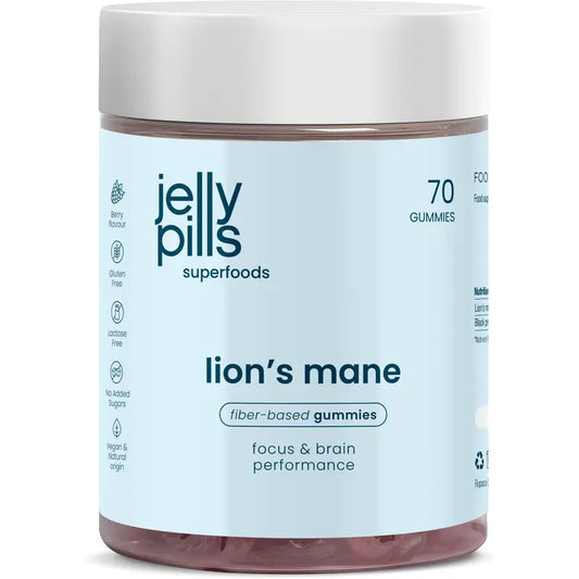 Jelly Pills Lion’S Mane -karkit, metsämarjat, 70 kappaletta