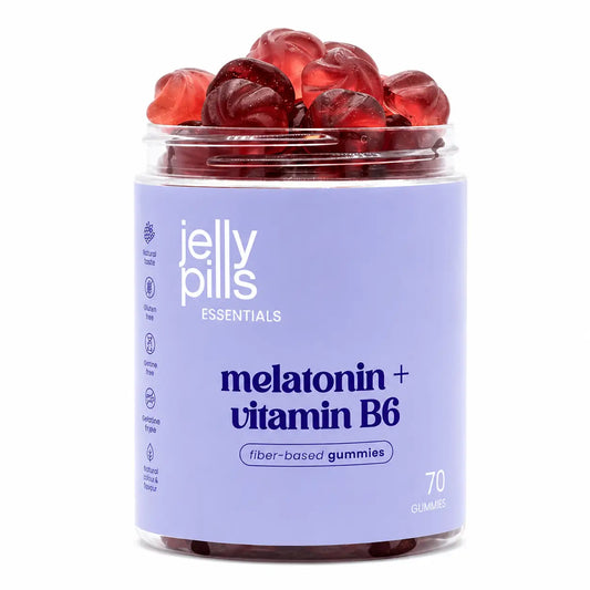 Jelly Pills -melatoniini ja vadelma, 60 karkkia