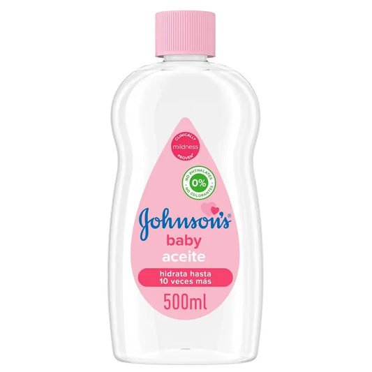 Johnson's Baby -öljy (normaali), tekee ihosta pehmeän ja terveen, sopii erinomaisesti herkälle iholle, 500 ml