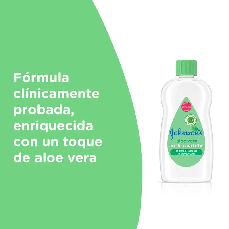 Johnson’s Baby Aloe Vera -öljy, kosteuttaa ja ravitsee välittömästi, 100 ml
