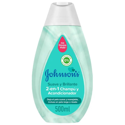 Johnson's Baby Soft & Shiny 2-in-1-shampoo ja hoitoaine, 500 ml