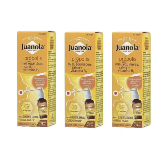 Juanola Propolis-sumutin, 3 x 30 ml:n pakkaus