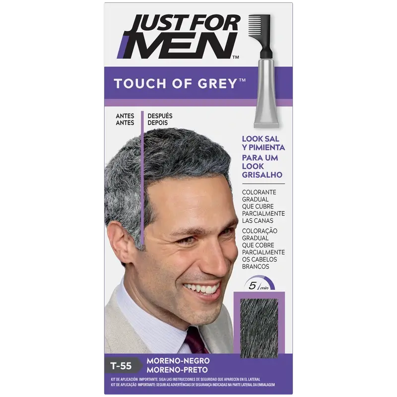Just For Men Touch Of Grey tummanruskea-musta