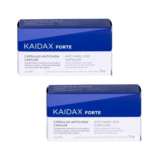 Kaidax Forte -hiustenlähtöä ehkäisevä valmiste, 2 x 60 kapselin pakkaus