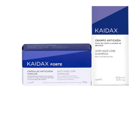 Kaidax-pakkaus: Kaidax Forte + shampoo 200 ml 50 % 