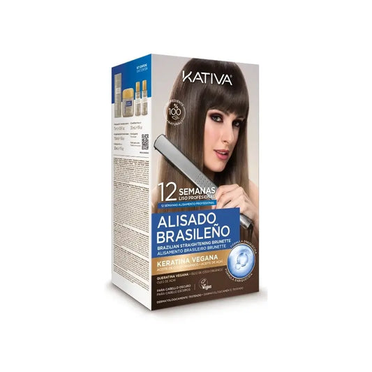 Kativa brasilialainen suoristussetti tummille hiuksille (kasvipohjainen), 1 kpl