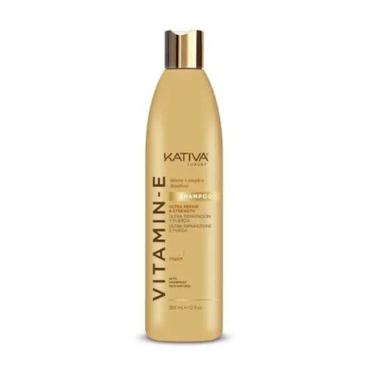 Kativa E-vitamiini- ja biotiinipitoinen bambushampoo, 355 ml
