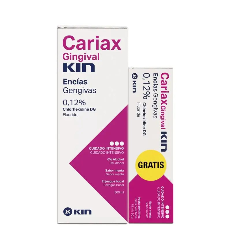 Kin Cariax Gingival -suuvesi, 500+75 ml