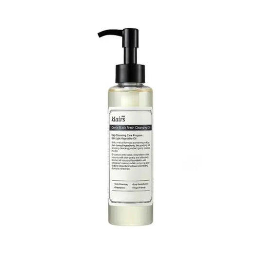 Klairs Gentle Black Fresh -puhdistusöljy, 150 ml