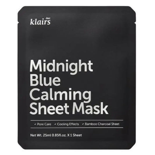 Klairs Midnight Blue Calming Sheet -kasvonaamio, 25 ml