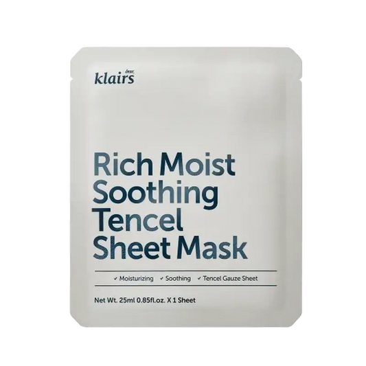 Klairs Rich Moist Soothing Tencel Sheet -kasvonaamio, 25 ml