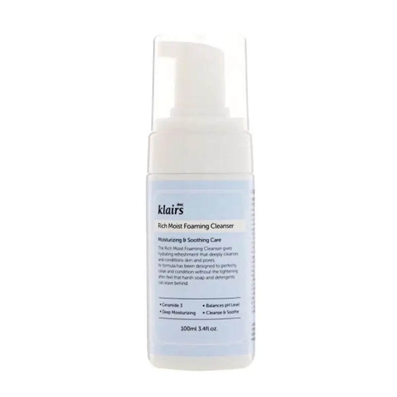 Klairs Rich Moist -vaahtopuhdistusaine, 100 ml