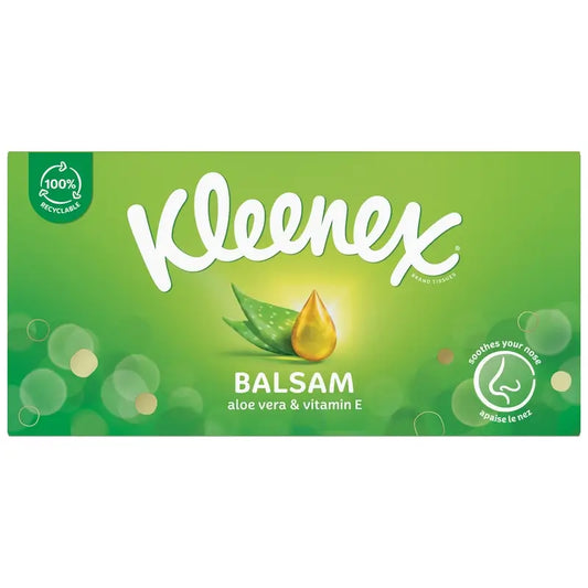Kleenex Balsam kasvojen nenäliinat, 64 kpl