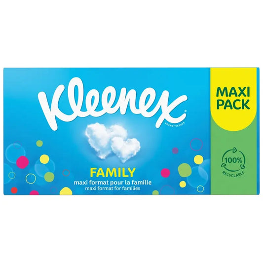 Kleenex Family kasvojen pyyhkeet, 128 kpl