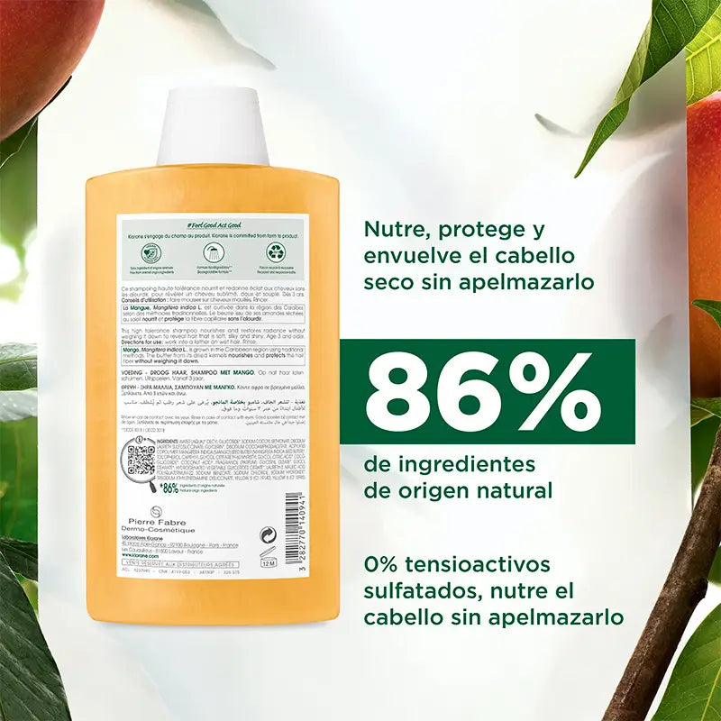 Klorane Mango-shampoo 400 ml