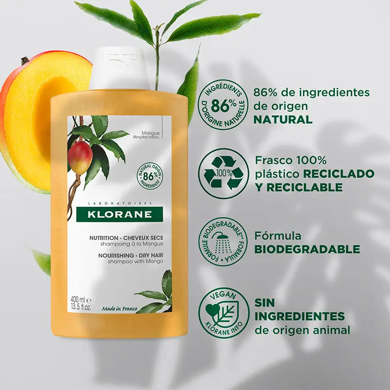 Klorane Mango-shampoo 400 ml