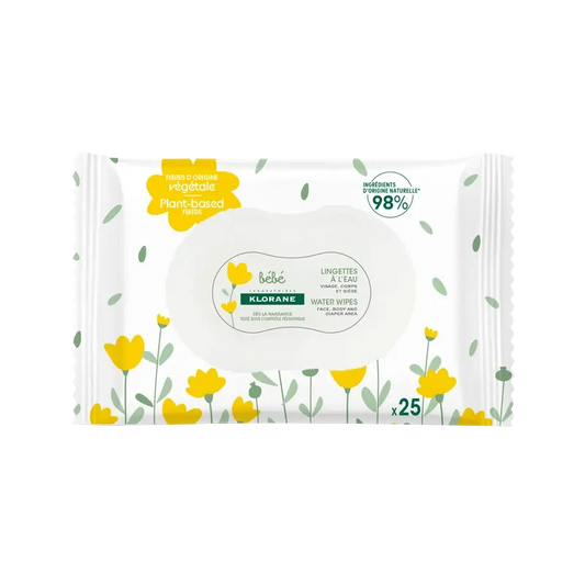 Klorane Baby Cleansing Wipes, 25 units
