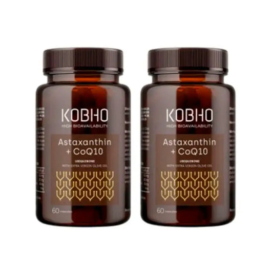 Kobho Labs Duplo Supplement Astaxanthin + Coenzyme Q10, 2 x 60 capsules