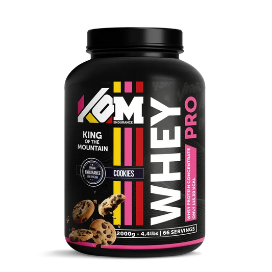 Kom Endurance Protein Sports Nutrition , whey protein 2kg canister cookies flavour