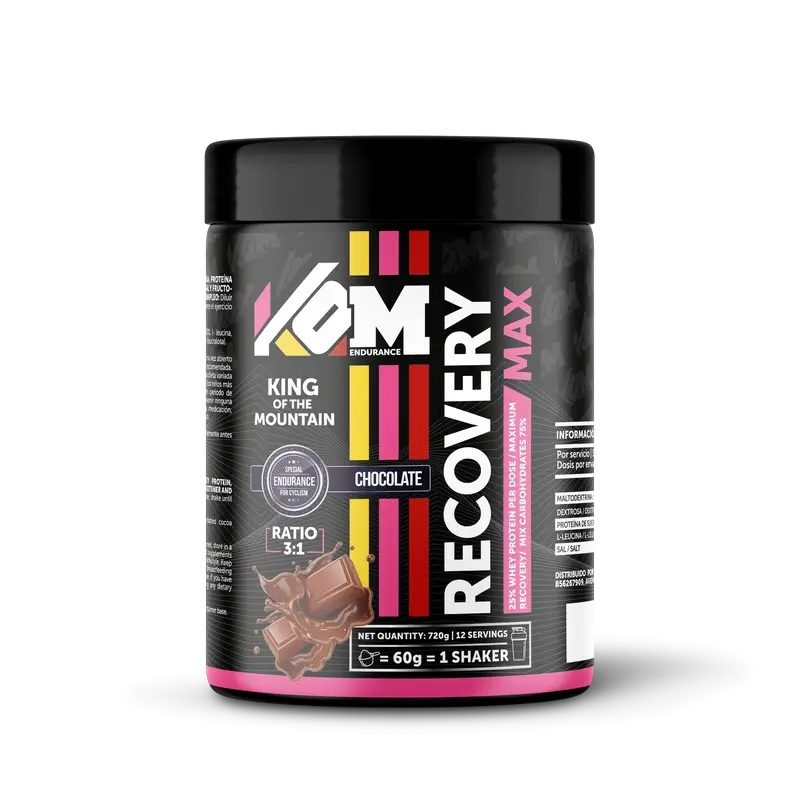 Kom Endurance - palautusjuoma, urheiluravinto, 720 g:n purkki, suklaamaku 