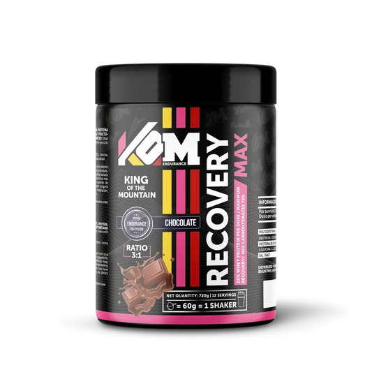 Kom Endurance - palautusjuoma, urheiluravinto, 720 g:n purkki, suklaamaku 