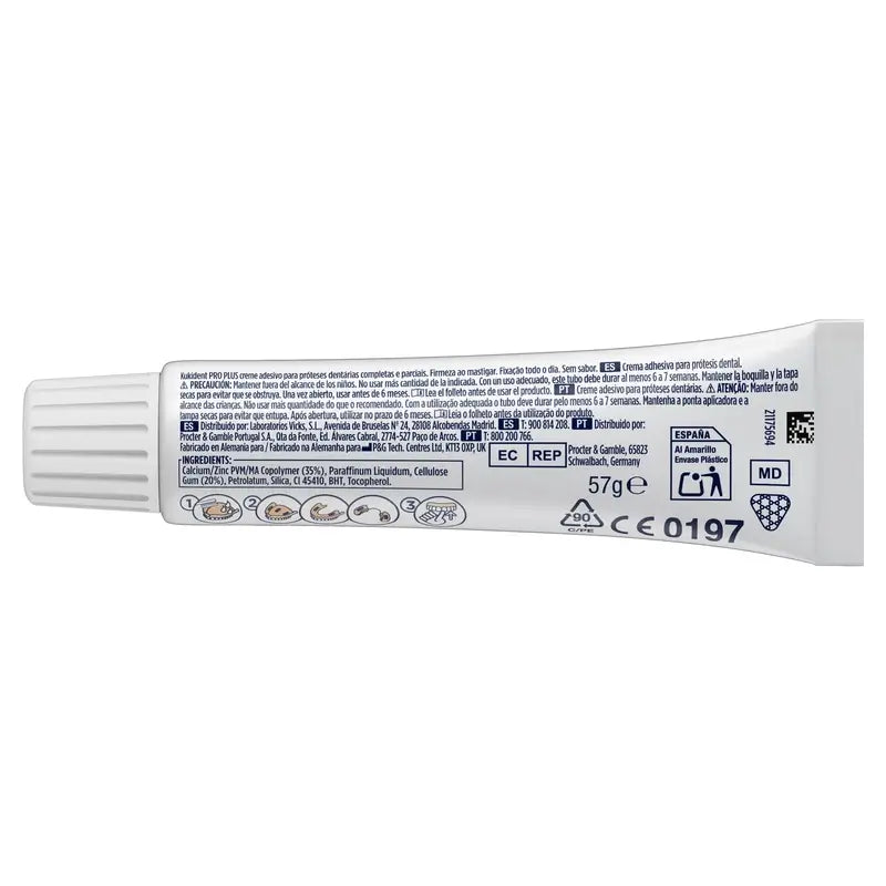 Kukident Duplo Pro Plus – purun kovuus, 2 x 57 g