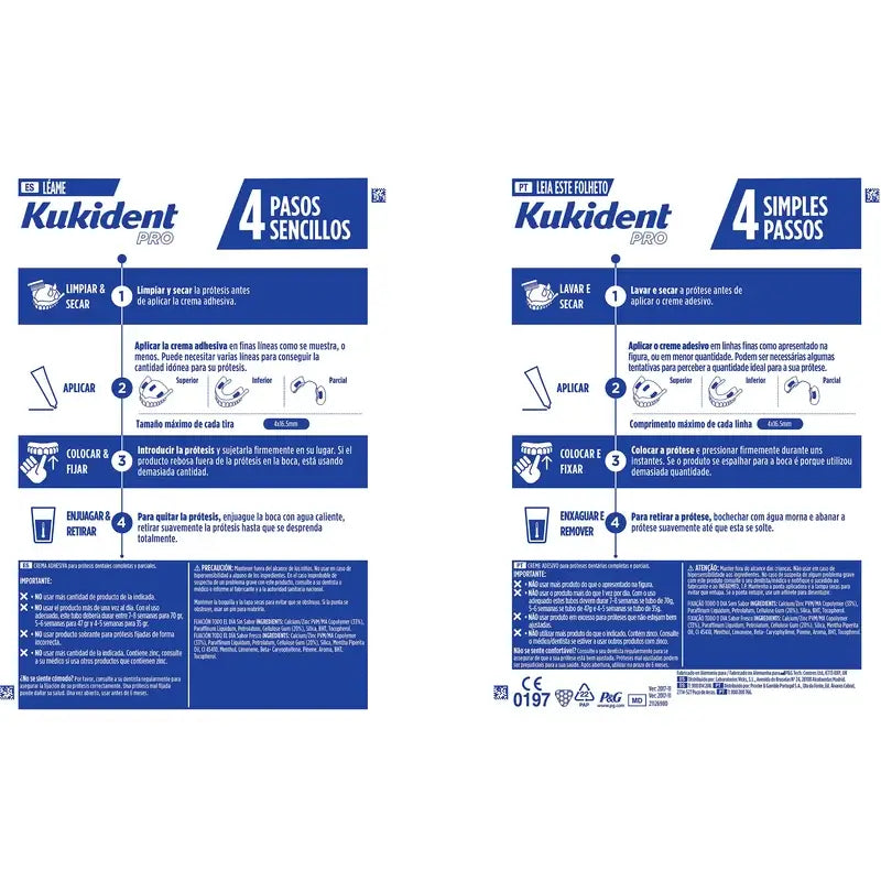 Kukident Pro Complete -liimavoide hammasproteeseille, neutraali 70 g