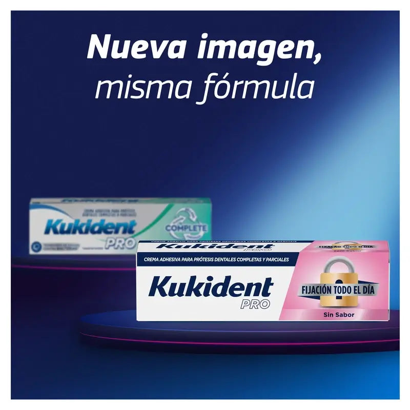 Kukident Duplo Pro Complete -kiinnitysvoide hammasproteeseille, neutraali 2 x 70 g
