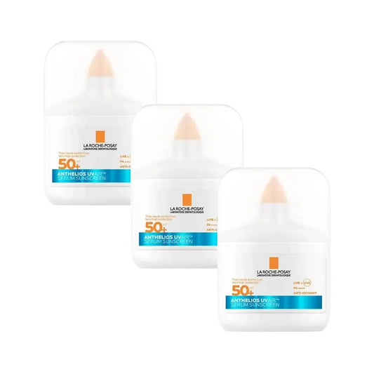 La Roche-Posay Anthelios Uvair aurinkoseerumi SPF 50+, 3 x 50 ml