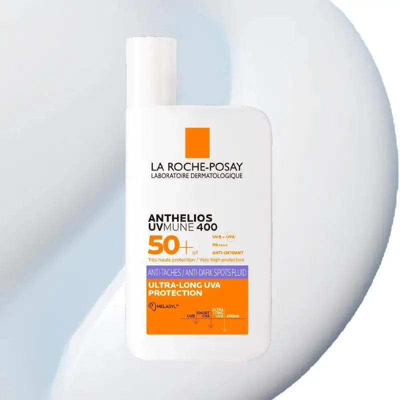 La Roche-Posay Anthelios UVmune 400 -fluidi pigmenttimuutosten ehkäisyyn, SPF 50+, 50 ml