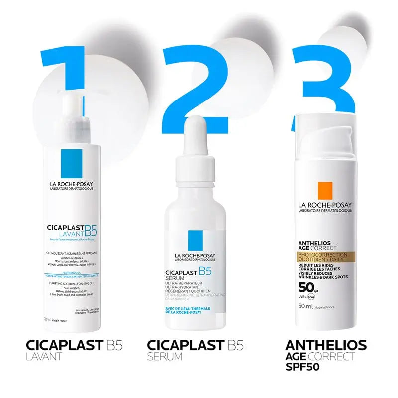 La Roche-Posay Cicaplast B5 -seerumi, 10 % B5-vitamiinia. Korjaava ja kosteuttava. Päivittäinen suoja. , 30 ml