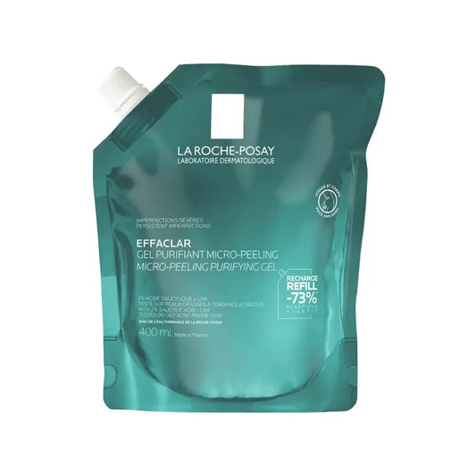 La Roche-Posay Effaclar mikrokuoriva geeli, täyttöpakkaus, 400 ml