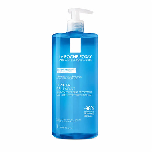 La Roche-Posay Lipikar fysiologinen suihkugeeli, sopii herkälle ja kuivalle iholle, 1000 ml
