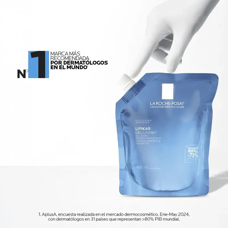 La Roche-Posay Lipikar-pesugeeli, Eco-Refill, 400 ml