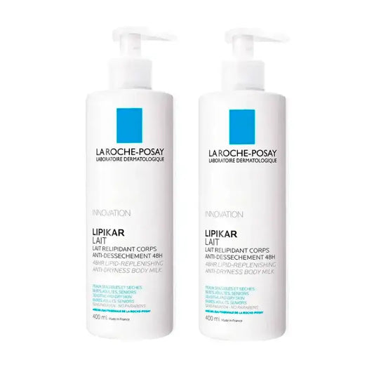 La Roche-Posay Lipikar -maito, 2 x 400 ml:n pakkaus