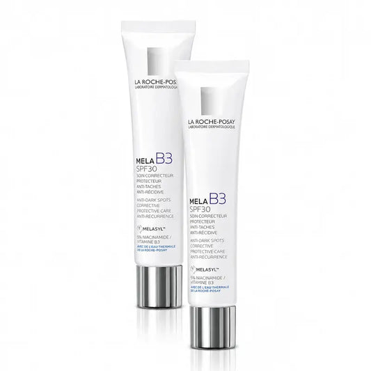 La Roche-Posay Mela B3 -voide SPF 30, 2 x 40 ml:n pakkaus