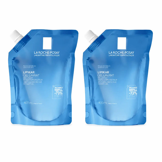 La Roche Posay -pakkaus: La Roche Posay Lipikar Gel Lavant Eco-Refill, 400 ml, 2 kpl