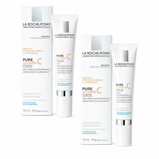 La Roche-Posay Pure Vitamin C Silmät, 2 x 15 ml:n pakkaus